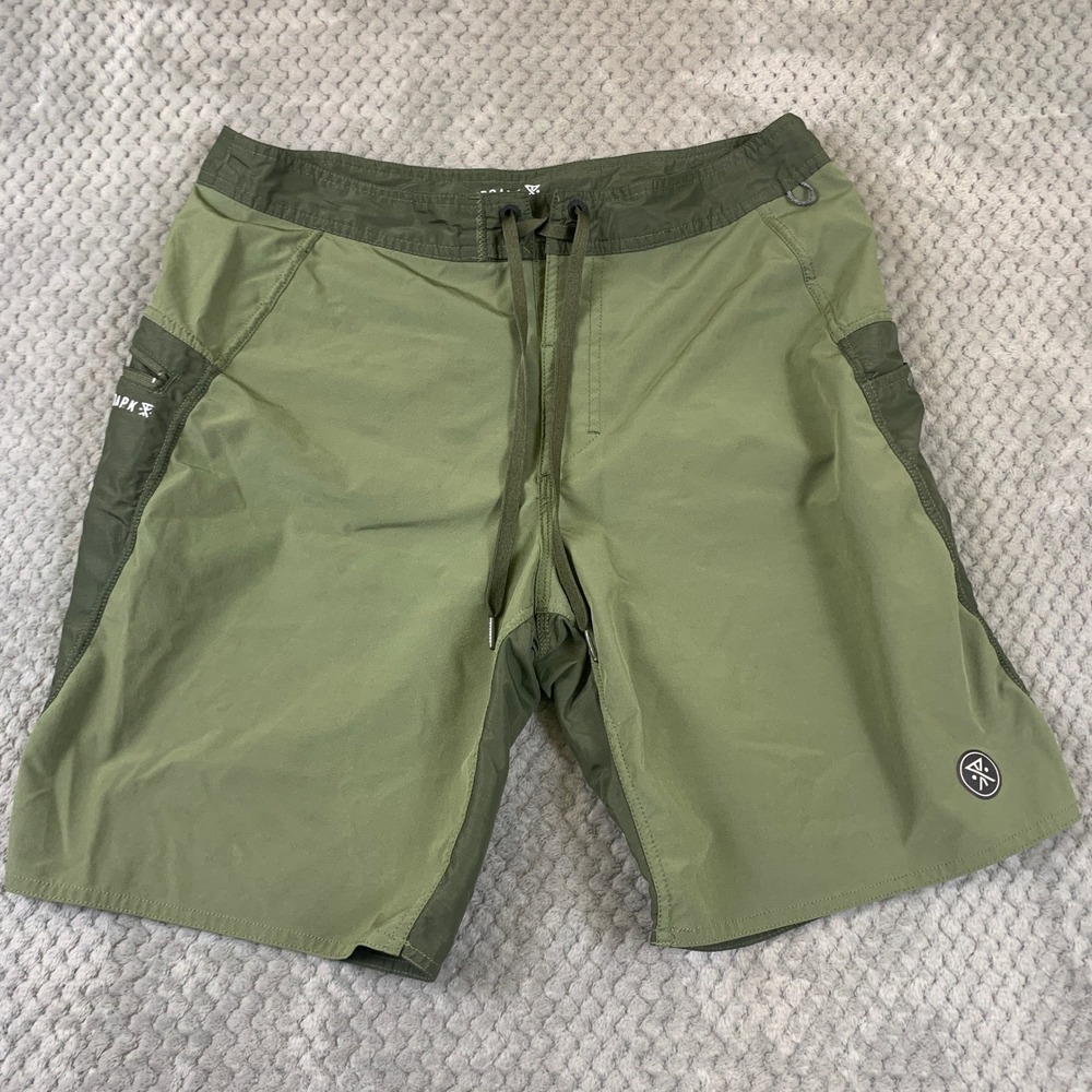 Roark Boatman Series Cordura Board Shorts Mens 32 Olive Green Two Tone RB312